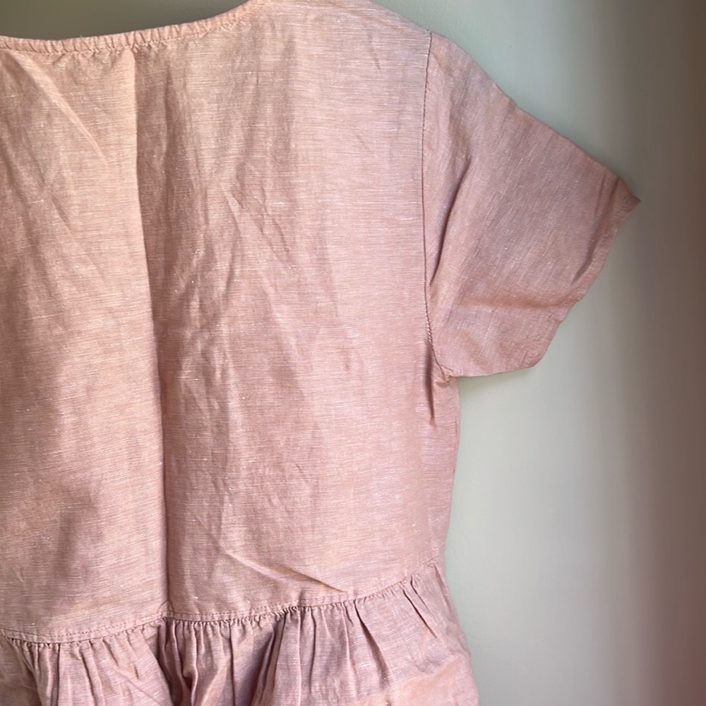 Madewell Linen-Blend Alexandra Button-Front Mini Dress - Picture 5 of 5